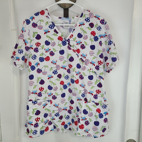 (778) SB Scrubs, Woman's Short Sleeve Work Scrubs, Size: Medium Color: White - Picture 5 of 16